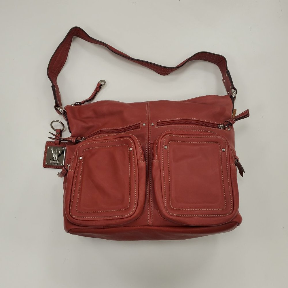 Tignanello Red Leather Handbag